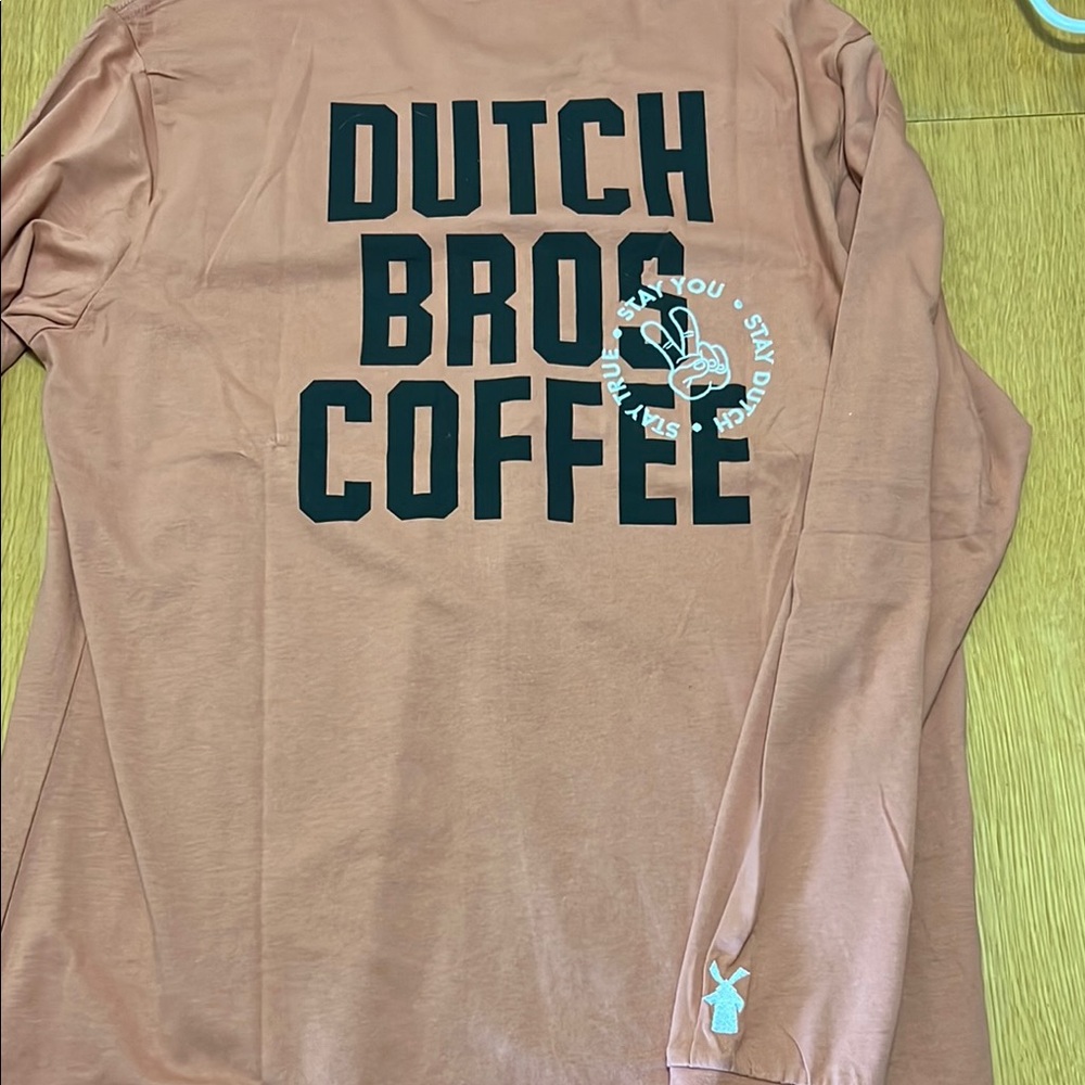 Dutch Bros Tan Long Sleeve Tee